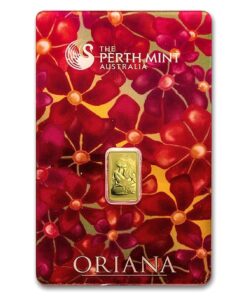 1 Gram Gold Bar – Perth Mint Oriana Design (In Assay)