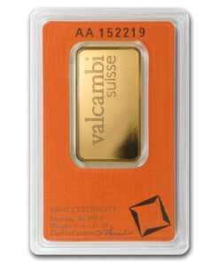 1 Oz Gold Bar – Valcambi Suisse (In Assay)