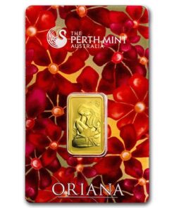 10 Gram Gold Bar – Perth Mint Oriana Design (In Assay)