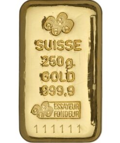 250 Gram Gold Cast Bar – PAMP Suisse (w/Assay)