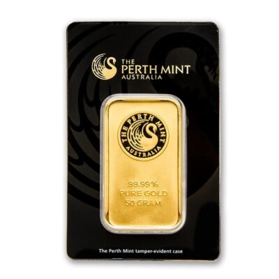 50 Gram Gold Bar – Perth Mint (In Assay)